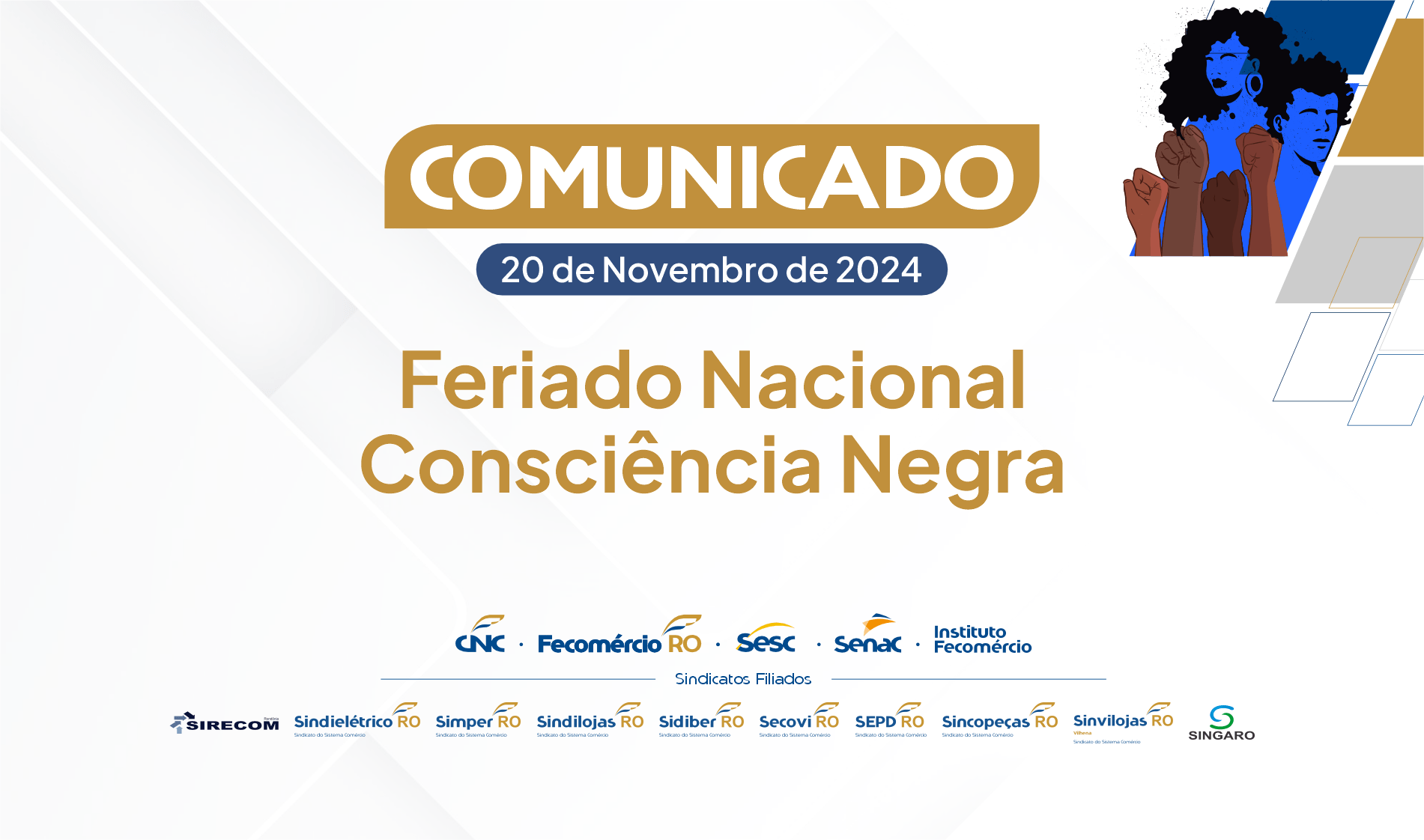 Feriado Nacional | Consciência Negra | 20 de Novembro de 2024 ...