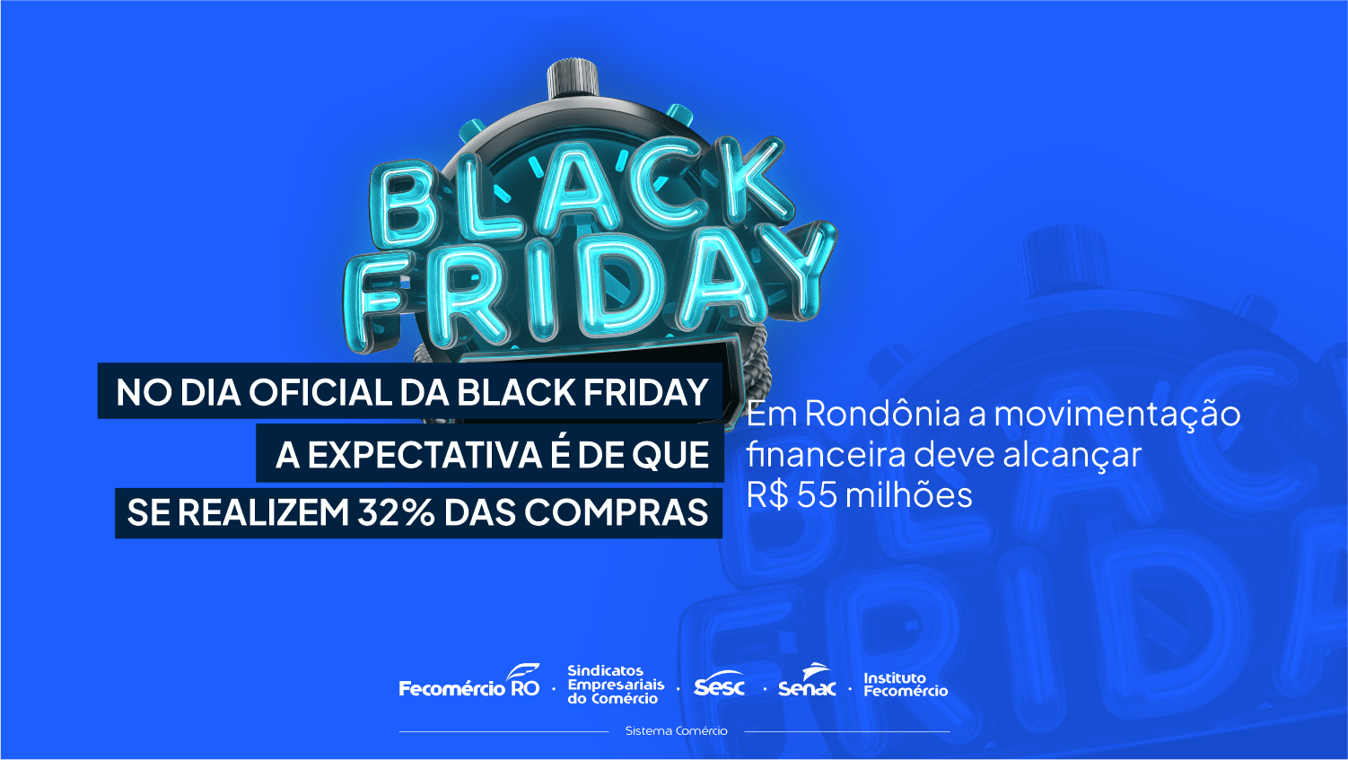 NO DIA OFICIAL DA BLACK FRIDAY A EXPECTATIVA É DE QUE SE REALIZEM 32% ...